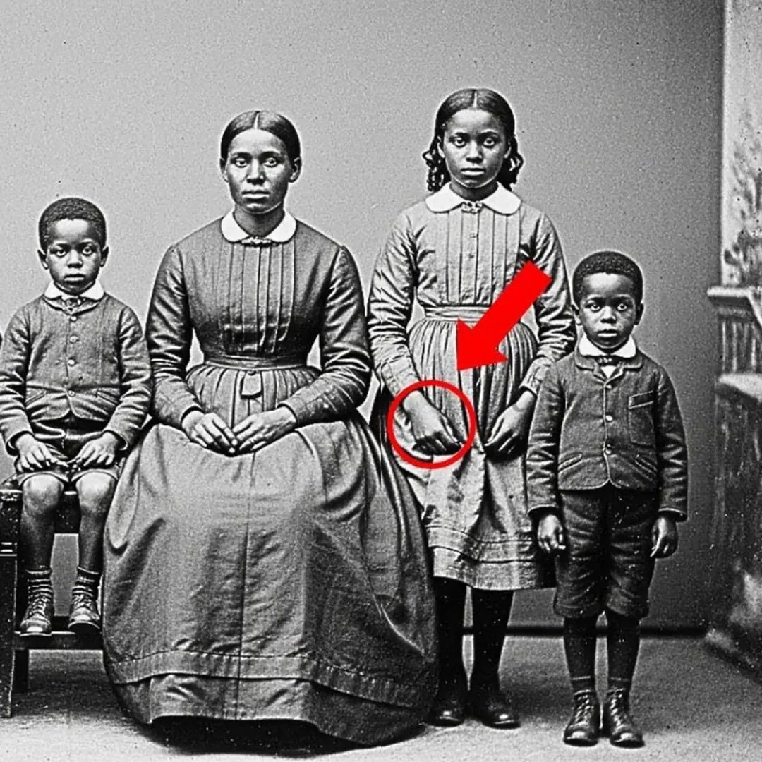 Es war nur ein einfaches Familienfoto aus dem Jahr 1872, aber sehen Sie sich die Hand der Schwester genauer an.